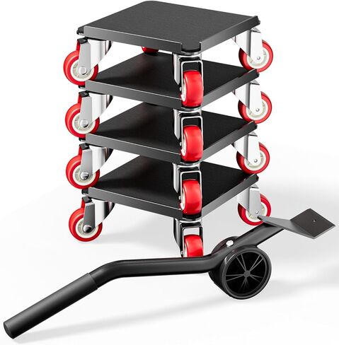 Furniture Lifter Maximum Load 3000 LBS, Heavy Duty Furniture Movers with 4 Wheels, Furniture Dolly with 360° Rotatable Rubber Universal Wheels for Move Furniture, Equipment in Saudi Arabia