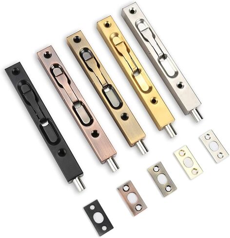4 6 8 10 Inch Stainless Steel Hidden Door Bolt Security Guard Door Latch Sliding Door Lock Bathroom Bolt Proof 1Pcs (Color : Green Bronze 8inch) in Saudi Arabia