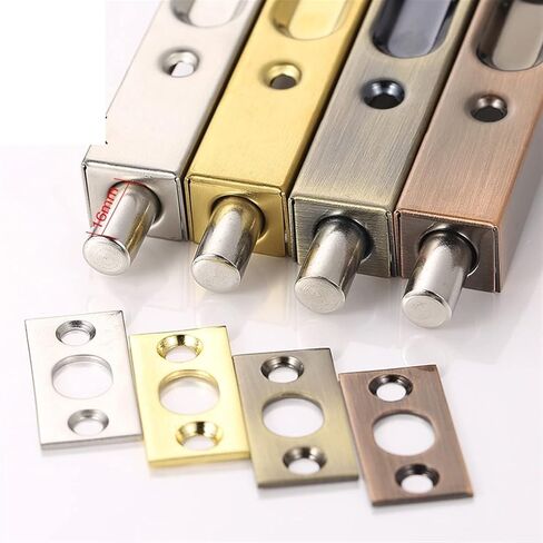 4 6 8 10 Inch Stainless Steel Hidden Door Bolt Security Guard Door Latch Sliding Door Lock Bathroom Bolt Proof 1Pcs (Color : Green Bronze 8inch) in Saudi Arabia