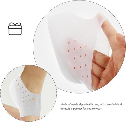 EXCEART سيليكون كعب رفع إدراج الارتفاع زيادة النعال للرجال النساء غير مرئية نصف النعال منصات الأحذية للأحذية الرياضية 1.97 بوصة الارتفاع الداعم in Kuwait