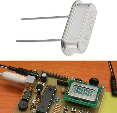 ECSiNG 5pcs HC49US Miniature Quartz Crystal 16MHz 13.5mm Pin for Development Boards Electronic Projects in Saudi Arabia