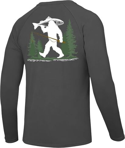 قميص رجالي لصيد الأسماك بعامل حماية من أشعة الشمس 50+، أكمام طويلة للحماية من الأشعة فوق البنفسجية، سريع الجفاف للسباحة في الهواء الطلق والمشي لمسافات طويلة والجري in Kuwait