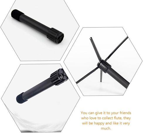 ibasenice Folding Flute Stand Portable Clarinet Rack with Stable Tripod Base Compact Wind Instrument Holder for Home and Outdoor Display in Saudi Arabia