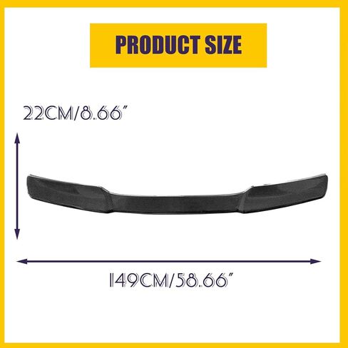 Rear Spoiler Wing Compatible with 2005-2013 Chevy Chevrolet Corvette C6 ZR1 H Style Rear Trunk Lid Wing Spoiler (Carbon Fiber) in Kuwait