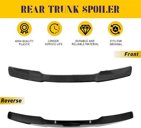 Rear Spoiler Wing Compatible with 2005-2013 Chevy Chevrolet Corvette C6 ZR1 H Style Rear Trunk Lid Wing Spoiler (Carbon Fiber) in Kuwait