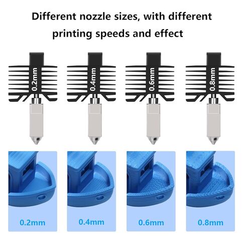 P1P P1S 0.2mm Hardened Steel Hotend, All-Metal Integerted Desige Hot End 320℃ High Temperature Print Head Nozzle Replacement for Bambu Lab X1/X1C/P1S /P1P 3D Printer in Saudi Arabia