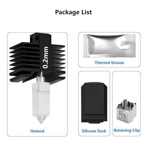 P1P P1S 0.2mm Hardened Steel Hotend, All-Metal Integerted Desige Hot End 320℃ High Temperature Print Head Nozzle Replacement for Bambu Lab X1/X1C/P1S /P1P 3D Printer in Saudi Arabia