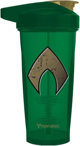 PerfectShaker ACTIV DC Comics & Justice League Series | مقاوم للتسرب، خالي من مادة BPA، مقاوم للكسر | تقنية خلط ActionRod لخلطات ناعمة | صالة الألعاب الرياضية واللياقة البدنية والرياضة - 28 أونصة سوبرمان (أزرق) in Kuwait