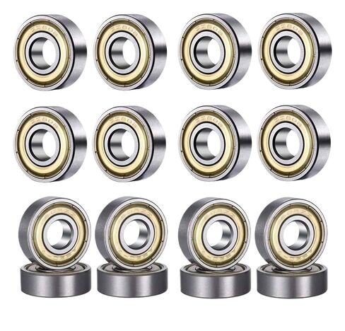 10Pcs 608 ZZ 608RS Ball Bearings 608ZZ Metal Double Shielded Miniature Deep Groove Skateboard Ball Bearings 8mm X 22mm X 7mm(10pcs 608RS) in Kuwait