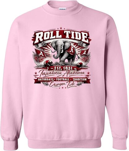 Roll Tide Game Day Sweatshirt, Vintage College Football Crewneck Pullover in Saudi Arabia