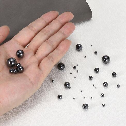 uxcell 50Pcs 3/32"(2.381mm) Ceramic Bearing Balls, Silicon Carbide Ceramic Balls G10 Precision for Electronic Equipment Precision Instruments, Black in Saudi Arabia