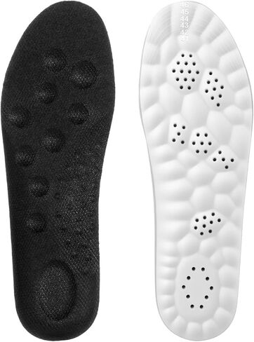 4D Cloud Insoles Memory Foam Insoles Soft Comfort Foam Cushioning Soles Trim to Fit Arch Support Inserts Absorbing Foot Support Insole for Women Men (US W:5-10/M:5-7) in Saudi Arabia