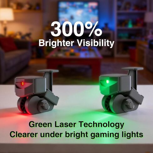 FunVision Green Laser Dart Throw Line - 360° Oche Toe Dart Line Marker with Rechargeable Lithium Battery & USB Power Line in Saudi Arabia