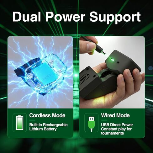 FunVision Green Laser Dart Throw Line - 360° Oche Toe Dart Line Marker with Rechargeable Lithium Battery & USB Power Line in Saudi Arabia