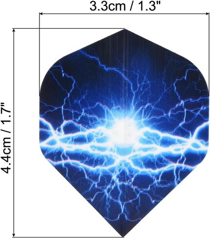 Dart Flights, 12 Pack PET Standard Darts Accessories Replacement Parts for Soft & Steel Tip, Blue, White in Saudi Arabia