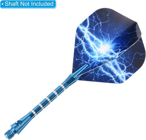Dart Flights, 12 Pack PET Standard Darts Accessories Replacement Parts for Soft & Steel Tip, Blue, White in Saudi Arabia