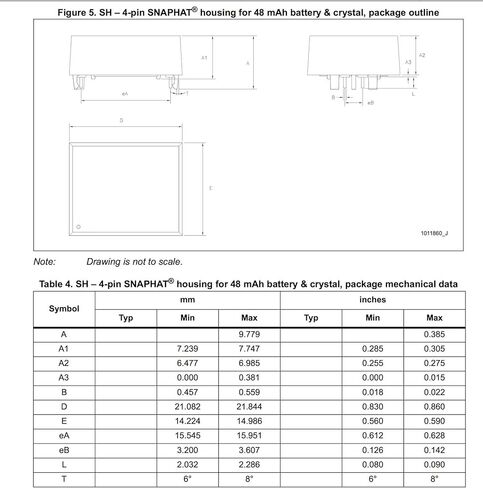 YANTOU STMICROELECTRONICS ((2-PCS)) M4T28-BR12SH1 IC، بطارية/كريستال SNAPHAT، SNAPHAT-28،F in Kuwait