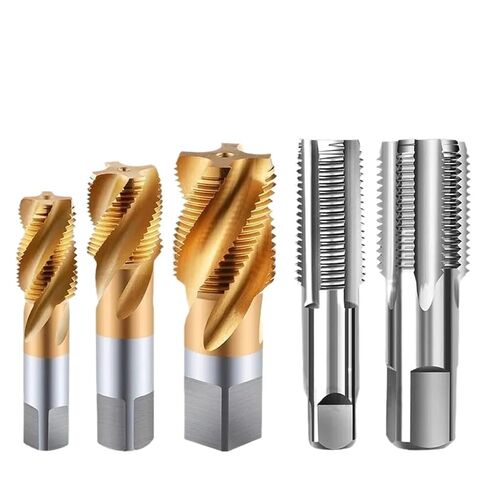 صنبور خيوط الأنابيب G NPT RC PT ZG HSS CO آلة لولبية مستقيمة فلوتليس أداة معدنية باستخدام الحاسب الآلي 1 قطعة (RC 1l16) in Saudi Arabia