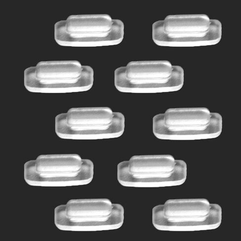 Eyeglass Nose Pads 11mm 5Pairs Replacement Square Rectangle Slide/Slip in Silicone Nosepads for Glasses Sunglasses Costa Maui in Saudi Arabia