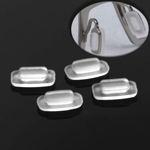 Eyeglass Nose Pads 11mm 5Pairs Replacement Square Rectangle Slide/Slip in Silicone Nosepads for Glasses Sunglasses Costa Maui in Saudi Arabia