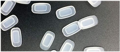 Eyeglass Nose Pads 11mm 5Pairs Replacement Square Rectangle Slide/Slip in Silicone Nosepads for Glasses Sunglasses Costa Maui in Saudi Arabia