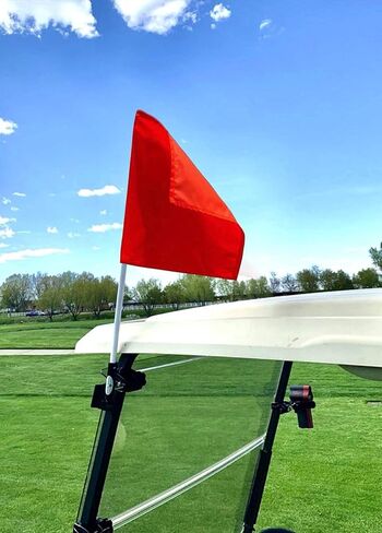 Caddie Buddy Orange Safety Flag for Golf Cart in Kuwait