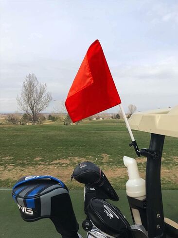 Caddie Buddy Orange Safety Flag for Golf Cart in Kuwait