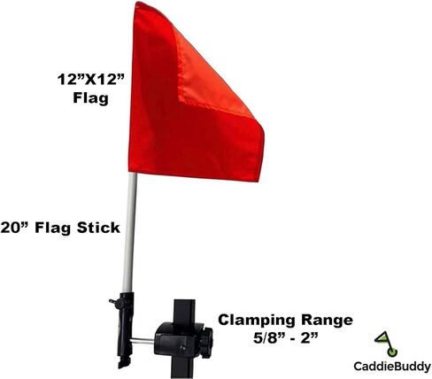 Caddie Buddy Orange Safety Flag for Golf Cart in Kuwait
