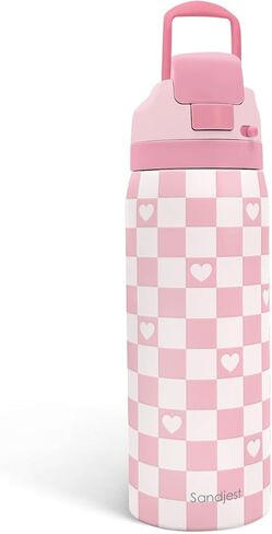 Bow Insulated Stainless Steel Water Bottle with Straw for Sports and Travel, 32oz, Gifts for Women Girls Friends Teens Birthday Christmas (Purple) in Saudi Arabia