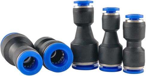 Pneumatic Tracheal Quick Insertion Straight Through Variable Diameter Adapter PG6-4/8-6/10-8/12-10/8-4/16-12 1Pcs(PG10-6) in Saudi Arabia