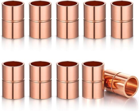 3/8 بوصة تركيبات نحاسية مستقيمة 10 قطعة أنابيب نحاسية لحام وصلات توصيل الأنابيب المشتركة لتكييف الهواء HVAC in Saudi Arabia
