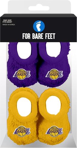 FBF - Officially Licensed NBA Infant Bootie Socks 0-12 Months - 2 Pack in Saudi Arabia