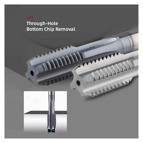 Machine Tap Internal Cooling CNC Carbide Thread Tool Aluminum Steel Metal Coated(Spiral-bk2055,M5x0.8x100) in Saudi Arabia