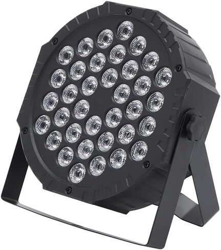 ضوء LED Par بقدرة 36 ​​وات، ضوء مسرح RGB مزود بتحكم DMX، يمكن أن يضيء DJ Par الاحترافي لحفلات الزفاف ونادي عيد الميلاد ومناسبات الهالوين (1 ضوء) in Saudi Arabia