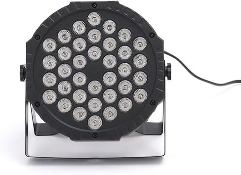 ضوء LED Par بقدرة 36 ​​وات، ضوء مسرح RGB مزود بتحكم DMX، يمكن أن يضيء DJ Par الاحترافي لحفلات الزفاف ونادي عيد الميلاد ومناسبات الهالوين (1 ضوء) in Saudi Arabia