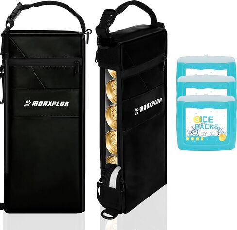 MORXPLOR Golf Cooler Bag - 6 Can Insulated Beer Sleeve Soft Cooler,Golf Cart Accessories,Golf Club Bag Accessories in Saudi Arabia