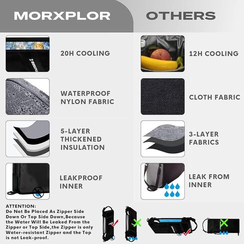 MORXPLOR Golf Cooler Bag - 6 Can Insulated Beer Sleeve Soft Cooler,Golf Cart Accessories,Golf Club Bag Accessories in Saudi Arabia