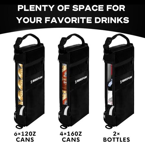 MORXPLOR Golf Cooler Bag - 6 Can Insulated Beer Sleeve Soft Cooler,Golf Cart Accessories,Golf Club Bag Accessories in Saudi Arabia