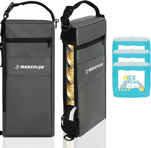 MORXPLOR Golf Cooler Bag - 6 Can Insulated Beer Sleeve Soft Cooler,Golf Cart Accessories,Golf Club Bag Accessories in Saudi Arabia