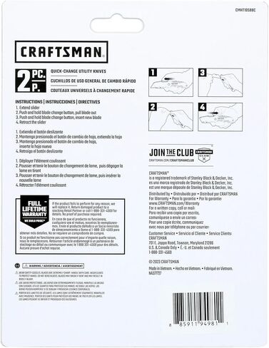 CRAFTSMAN Quick Change Utility 2Pk Cut C (CMHT10588C) in Saudi Arabia
