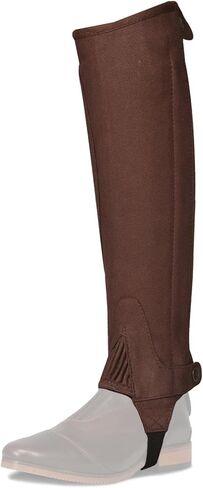 OVATION Medium Ladies Half Chaps Elite Amara Ribbed Dark Brown in Saudi Arabia