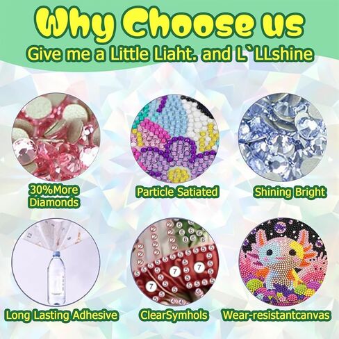 icyanart 6 حزمة مجموعات اللوحة الفنية الماس الحيوان للأطفال، مجموعات الفن الماس الحيوان للأطفال الذين تتراوح أعمارهم بين 4-8-12، مجموعات الفن الماس الصغيرة هدية وديكور جدار المنزل 6x6inch in Kuwait