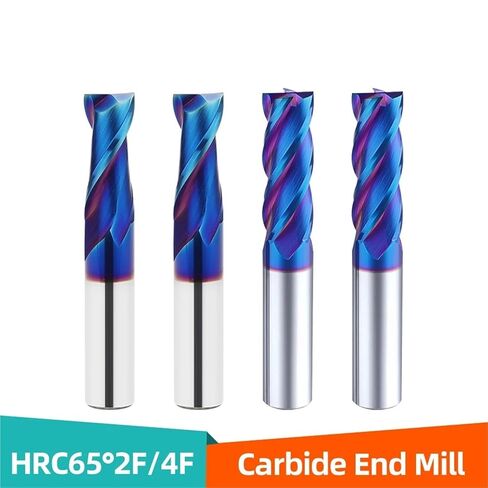 HRC65 Carbide End Mill for Stainless Steel Metal CNC Cutter Lathe Tools Tungsten Milling Coated Endmills(D8xD8x25x75L) in Saudi Arabia
