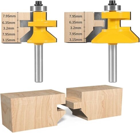 2 قطعة 8-مقبض الإطار حافة المشتركة القاطع لوحة القاطع الطابق القاطع النجارة آلة الحفر قاطعة المطحنة النجارة قاطعة المطحنة in Kuwait