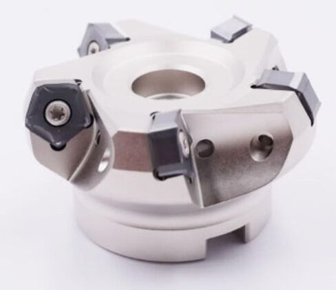 Fast-Feed Low-Resistance 66 milling Cutter Head (Outer Diameter: 2.48 ",Number of Teeth: 5), milling Cutter Handle BT40-FMB22, Total Length: 3.94" (with 10pcs PNMU0905XNER-GM milling Insert) in Saudi Arabia