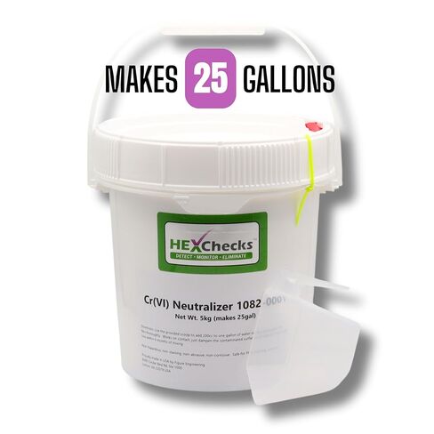 مُعادل الكروم سداسي التكافؤ، سطل 5 كجم يصنع 25 جالونًا، Cr6، Cr(VI) in Kuwait