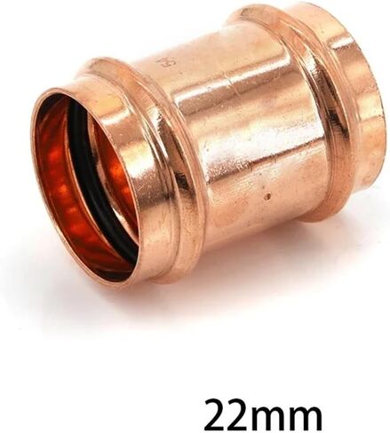 ID 15.88-54mm Copper Double Clamp Pressure Pipe Fittings Direct V-shaped Clamp Straight Joint(3/4 Inch ID22.23mm) in Saudi Arabia