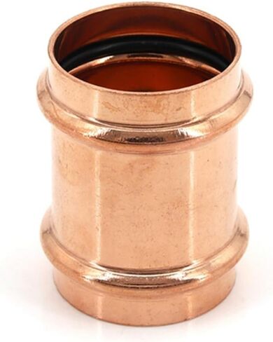 ID 15.88-54mm Copper Double Clamp Pressure Pipe Fittings Direct V-shaped Clamp Straight Joint(3/4 Inch ID22.23mm) in Saudi Arabia