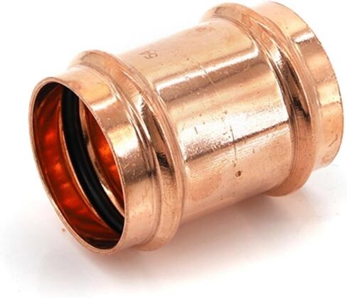 ID 15.88-54mm Copper Double Clamp Pressure Pipe Fittings Direct V-shaped Clamp Straight Joint(3/4 Inch ID22.23mm) in Saudi Arabia