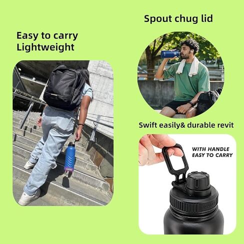 غطاء بديل لـ CamelBak Chute Mag & Eddy، قطعتان من غطاء زجاجة مياه مانعة للتسرب وخالية من BPA، مناسب للرياضة والسفر والمشي لمسافات طويلة والتخييم in Kuwait